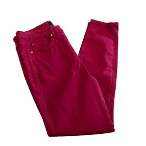 Judy Blue Women's Vibrant Red Skinny Jeans Size 13/31